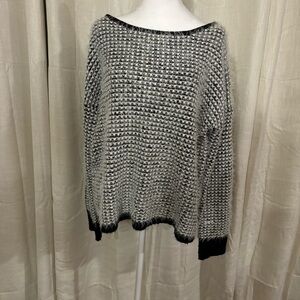 Fuzzy Crew Neck Sweater